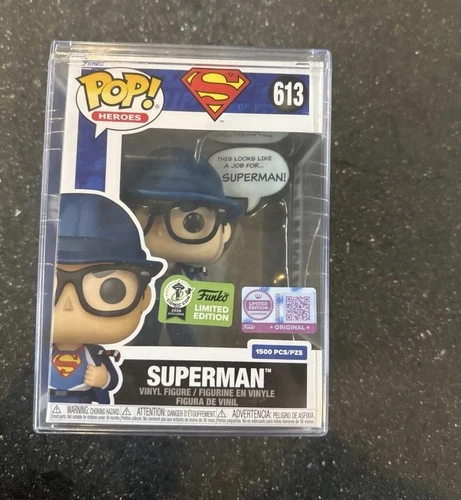 Funko Pop! DC Superman #613 ECCC OFFICIAL STICKER 2026 Exclusive LE 1500