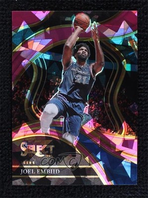 2023 Panini Select Courtside Pink Cracked Ice Prizm 77/99 Joel Embiid #204 hs9
