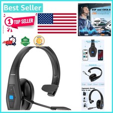 Comfortable Bluetooth Headset V5.1 with Active Noise Cancellation for Adults