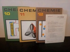 Chemie Klasse 10,11,12 DDR Schulbücher +  Schriftliche Reifeprüfung Chemie 76/77