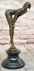 Chiparus Signed Rare Bronze Sculpture Art Deco Dancer Hot Cast Figurine Figure