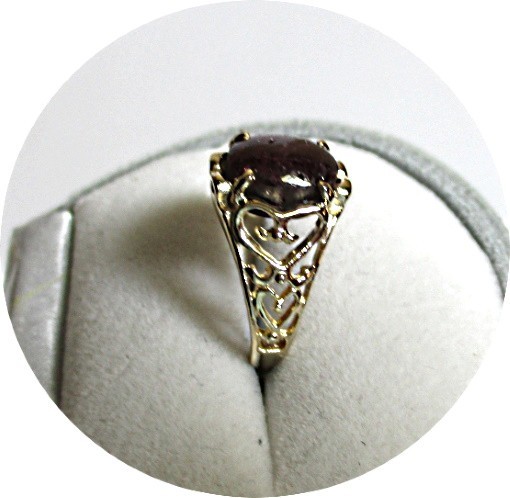 STAR RUBY Ring - Six Pointed Star – 14k Solid Yel… - image 4