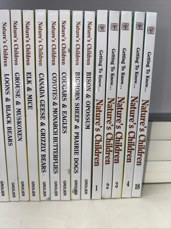 Getting to Know Nature's Children Books Lot of 25 Double Sided Books Grolier - Image 4 of 4