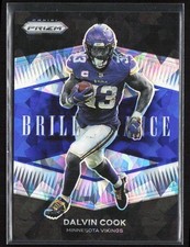 2021 Panini Prizm Dalvin Cook Brilliance Blue Ice /99 #B-12 Vikings