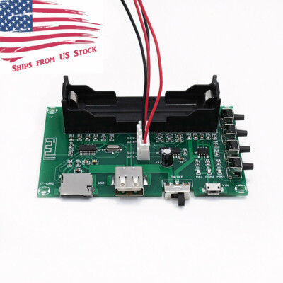 PAM8403 5W+5W Stereo Bluetooth Audio Receiver Amplifier 18650 Charger Module