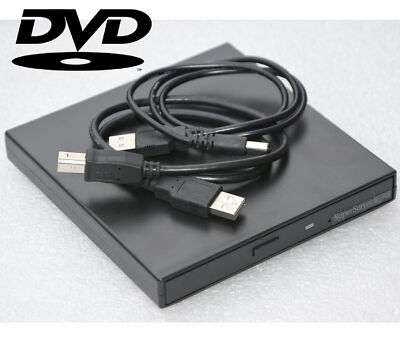 EXTERN USB 8x DVD 24x CD-ROM LAUFWERK COMPATIBLE MIT WINDOWS 98 XP WIN7 8 10 LW2