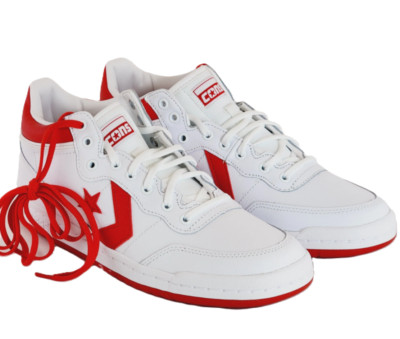 Converse Men's CONS Fastbreak Pro Mid Leather White/Enamel Red A10200C i
