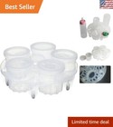 Efficient 6-Oz Yogurt Cups & Sterilization Rack - Free Instant App Included