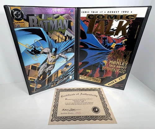 Batman #500 + Comic Talk Signed By Joe Quesada And Kevin Nowlan HC #3925/5000