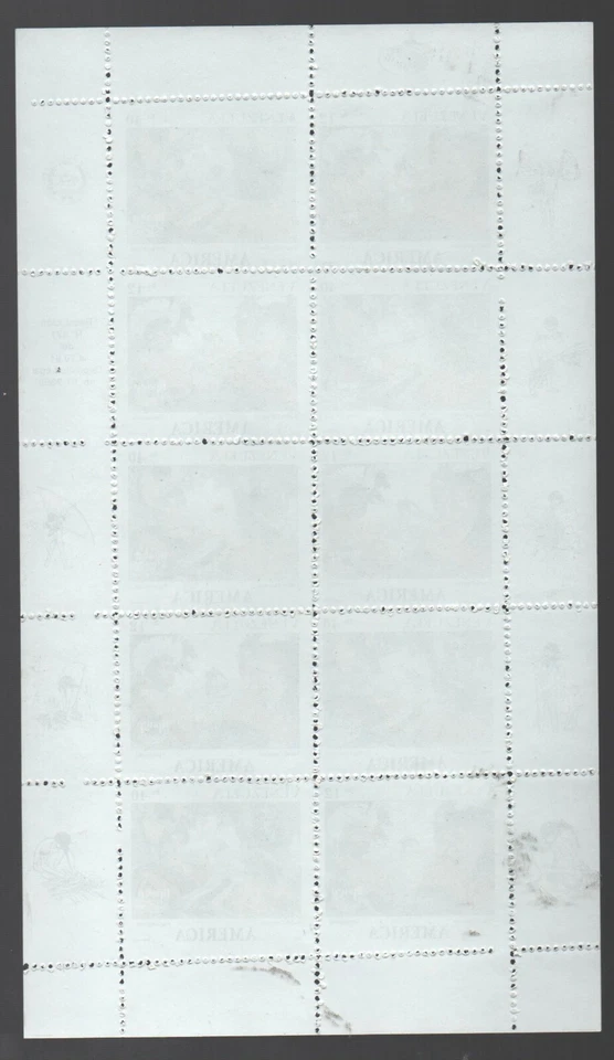 Venezuela: 1991; Scott 1451a in complete sheet of 5 pairs mint NH...  VZ2656 - Image 2 of 2