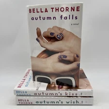 Bella Thorne Autumn Falls Books Lot of 3 Series Hardcover Falls, Wish, Kiss