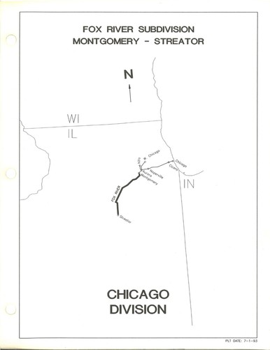 Burlington Northern 1993 Chicago Division Track Charts PDF Pages on DVD - Picture 4 of 5