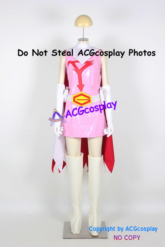 Gatchaman Jun the Swan Cosplay Costume with big belt buckle incl