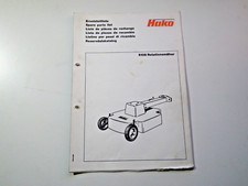 Ersatzteilliste Hako Variette Rotationsmäher (5108) Original Hako Hausdruckerei