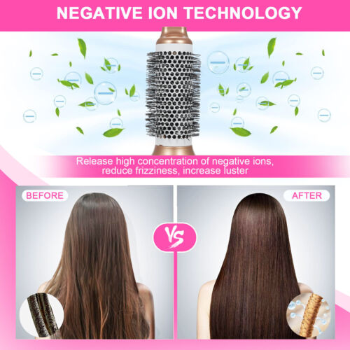 5-in-1 Hot Comb Home Use Straight Hair Curly Hair Blow Dryer Comb R0Z7 - Picture 8 of 8