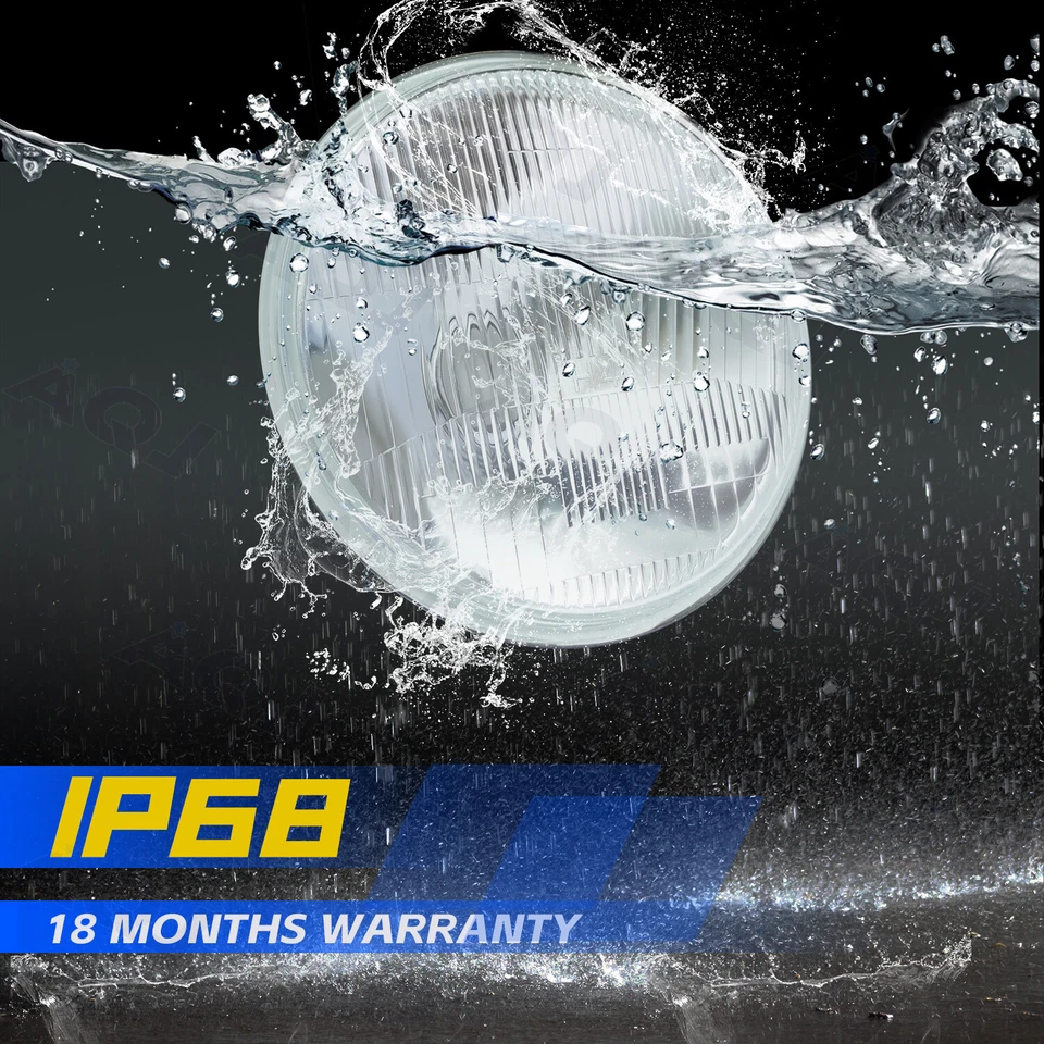 DOT Approved 7" inch Round Led Headlight High-Low Beam for Chevy II/Nova 1969-79 - Image 3 of 4