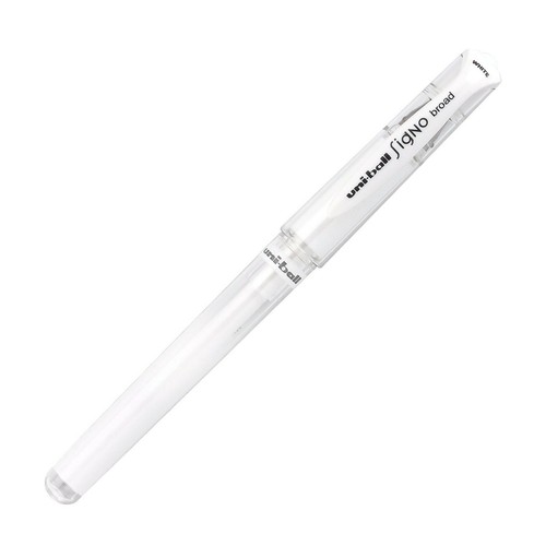 64538 uni-ball Signo Gel Impact Rollerball Pen, Broad 1.0mm, White, Pack of 5 - 第 2/2 張圖片