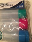 Smart Travel Set of 4 Plastic Liquid Travel Containers TSA Approved Color Coated — photo 2