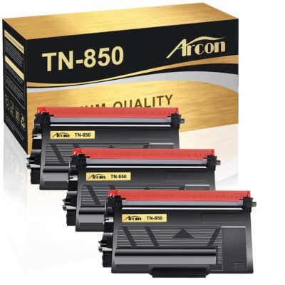 3Pack New Compatible with Brother TN850 Toner TN-850 MFC-L5850DW L5700DW Printer