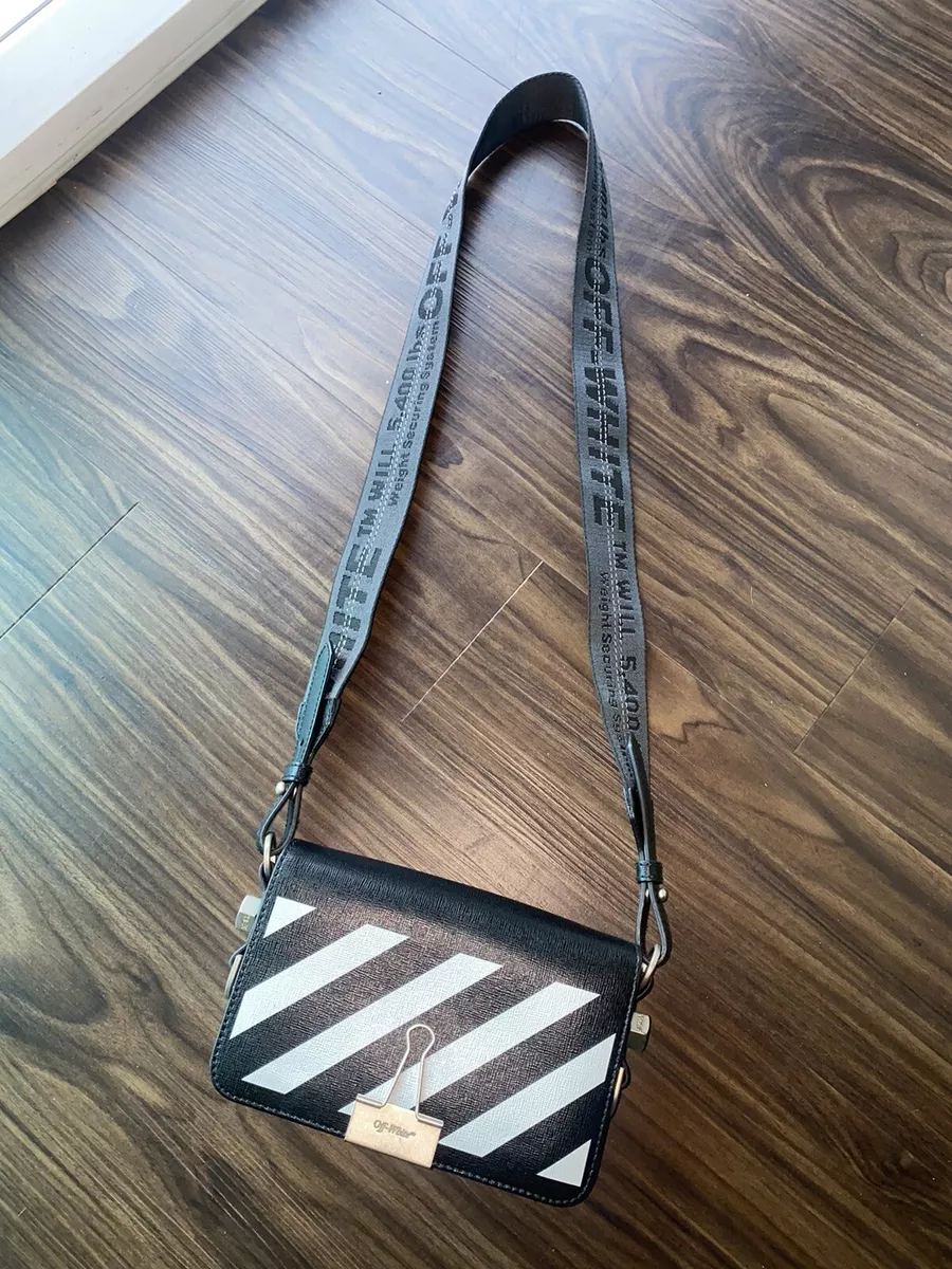 Off-White Men's Binder Leather Crossbody Bag