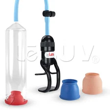Penis Pump EasyOp Zgrip LeLuv Silicone Hose with 3 Sizes of Cylinder Seals