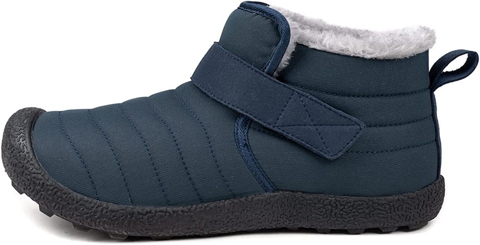 FUR LINED SNOW Boot Plush Hiking Boots Cozy Men Winter Warm Ankle Boots