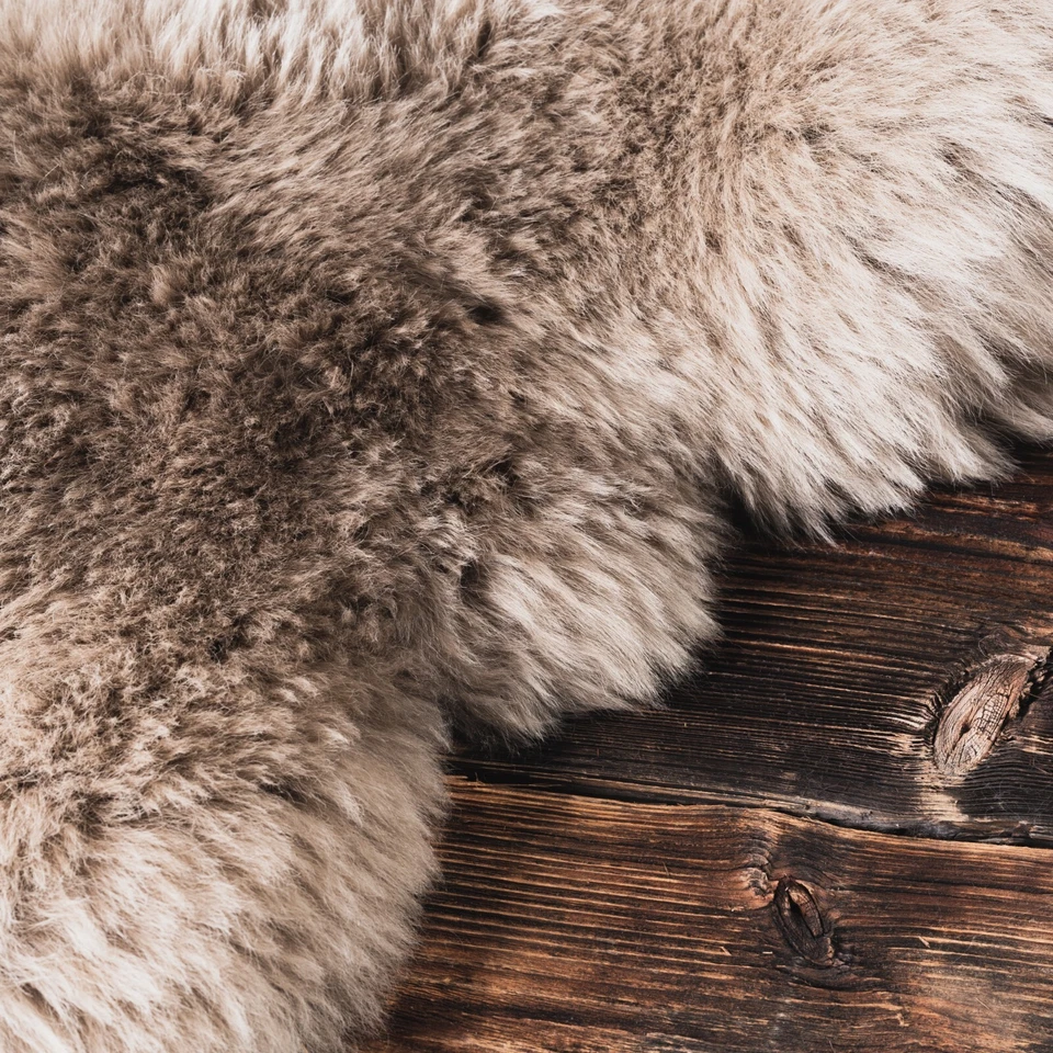 Schaffell Echt XXL, Echtes Lammfell, Ökologisch gegerbt, Hohe Qualität Naturfell - Bild 4 von 4