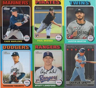 2024 Topps Heritage High Number Rookie Base Parallel Insert & Chrome - You Pick! - Image 1 of 2