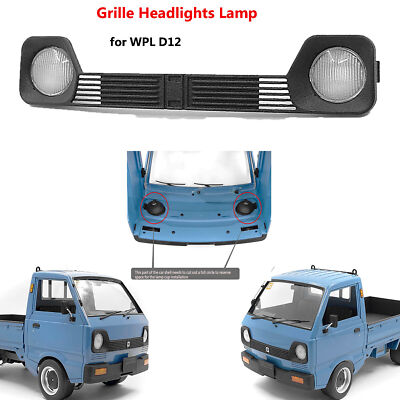 Simulation Grille Headlights Lamp Light Part for WPL D12 RC Car Model Accessory