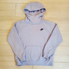 Nike Hoodie Womens M Blue Sportswear Essential Funnel Neck BV4116-548