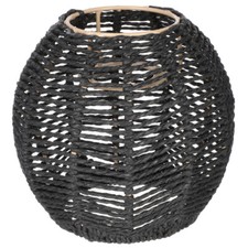 Light Bulb Shade for Pendant Fixture Imitation Rattan Lampshade