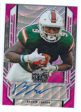 BREVIN JORDAN 2021 LEAF METAL DRAFT FOOTBALL ROOKIE AUTO /10