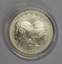 2011 BU US Army Commemorative UNCIRCULATED 90% Silver Dollar Coin with Box & COA