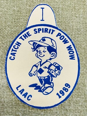 1989 Pow Wow Cub Scout LAAC Collectable Silkscreen Patch New Boy Scout