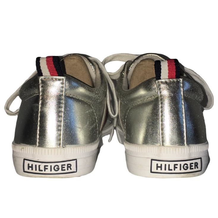 Tommy hilfiger silver sneakers deals