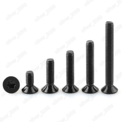 #ad Black 316 Stainless Steel Torx Socket Countersunk Head Screws M3 M4 M5 M6 M8 $63.96