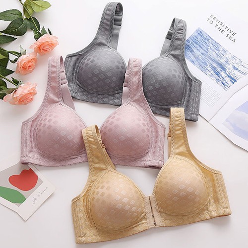 Push Up Bras Women Wireless Bra Brassiere Lift Support Front Closure Lingeries - Picture 2 of 22