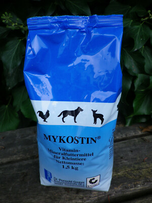 Mykostin  Vitamin-Mineralstoffmischung für Kleintiere Haustiere 1,5 kg