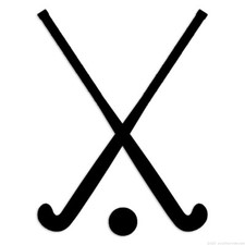 Field Hockey Sticks - Decal Sticker - Multiple Colors & Sizes - ebn6865