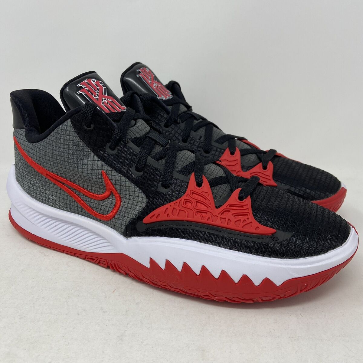 Nike Kyrie Low 4 TB Black Red Grey Mens Basketball Shoes Nike Kyrie Low 4 TB Black Red Grey Mens Basketball Shoes
