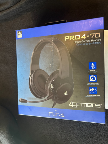 PS4 Stereo Gaming Headset (BLACK) - NEW Sealed Wired