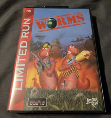 WORMS Sega Genesis Limited Run Games BRAND NEW FACTORY SEALED Peach Cart