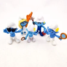 McDonalds Happy Meal Toys Smurf Smufs Figure Figures Mixed Lot of 5