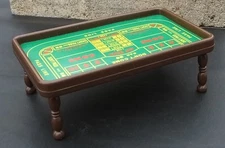 Craps Table Miniature 1/24 Scale G Scale Diorama Accessory Items