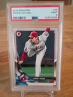 Shohei Ohtani Rookie Card 2018 Bowman Pitching #49 PSA 9 RC Mint Angels Dodgers
