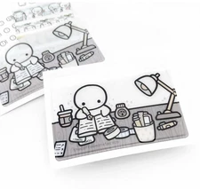 NEW Desk Scribbles Adhesive Pocket TheCoffeeMonsterzCo TCMC