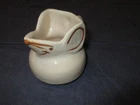 Vintage NS Gustin McCoy Pottery MOUSE Ceramic Creamer - Tan/Brown - Stamped USA
