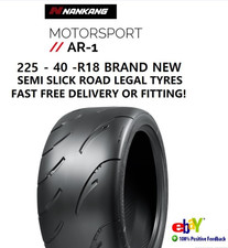 225 40 18 NANKANG AR-1 Brand New SEMI SLICK ROAD LEGAL TRACK TYRE 22540R18 AR1