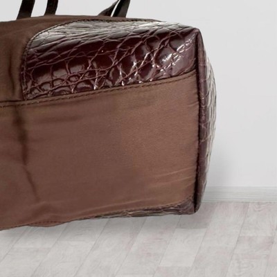 Pramadda Vegan Leather Tote Bag For Women - Wine Color Large Shoulder Bag