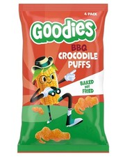 Goodies Kids Snack Crocodile Puffs BBQ Multipack 4x12g